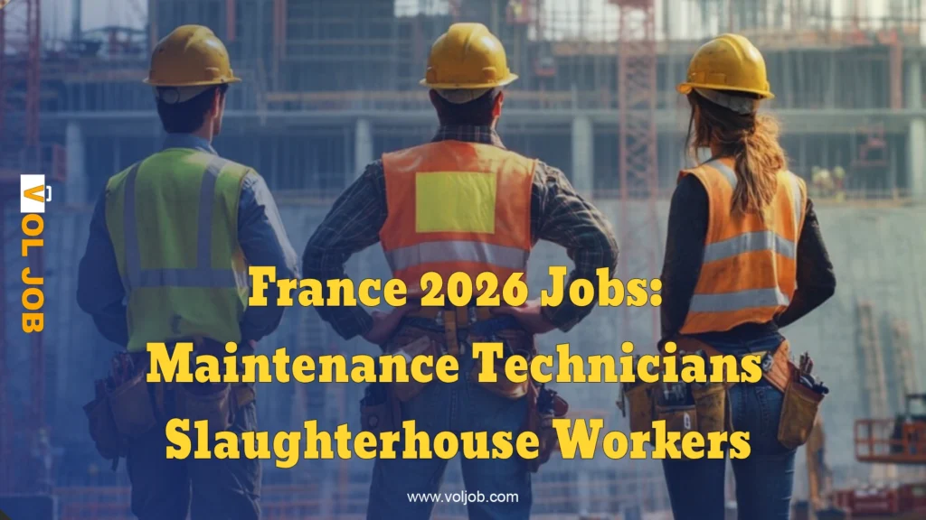 France 2026 Jobs: Maintenance Technicians & Slaughterhouse Workers