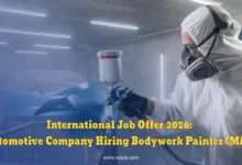 International Job Offer 2026: Automotive Company Hiring Bodywork Painter (M/F)