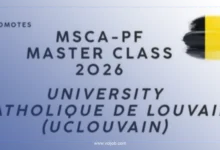 Join the UCLouvain MSCA Master Class 2026 for Postdoctoral Researchers