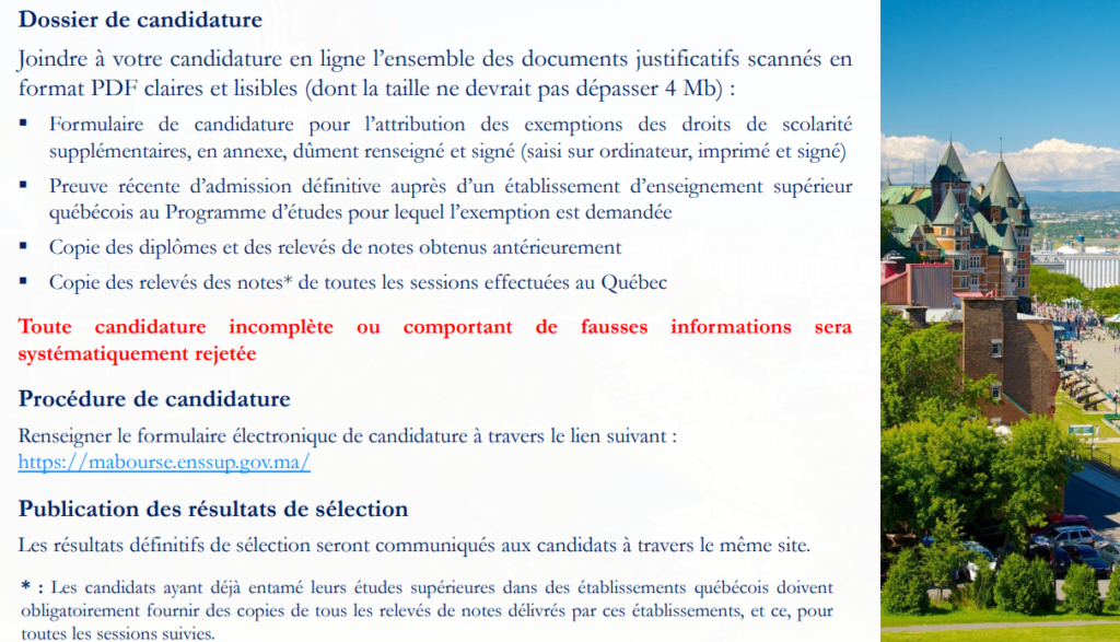 Quebec Offers 51 Scholarships for Moroccan Students — Fall 2026