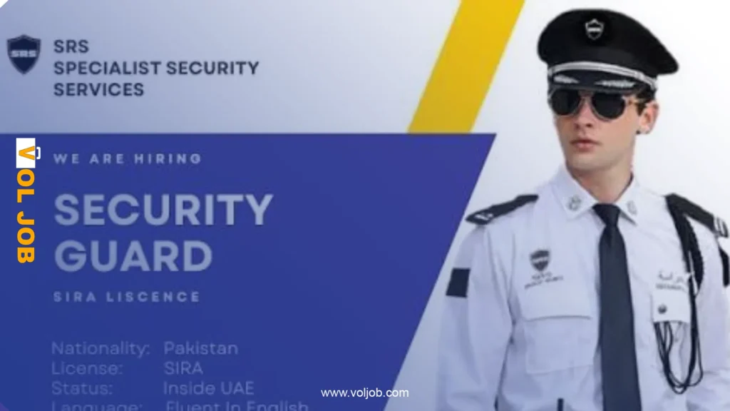 Job Contracts in the UAE for 250 Security Guards (Male & Female) Salary 2,770 AED